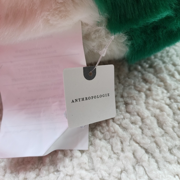 NWT Anthropologie 16" Round Peppermint Pillow - Picture 2 of 3